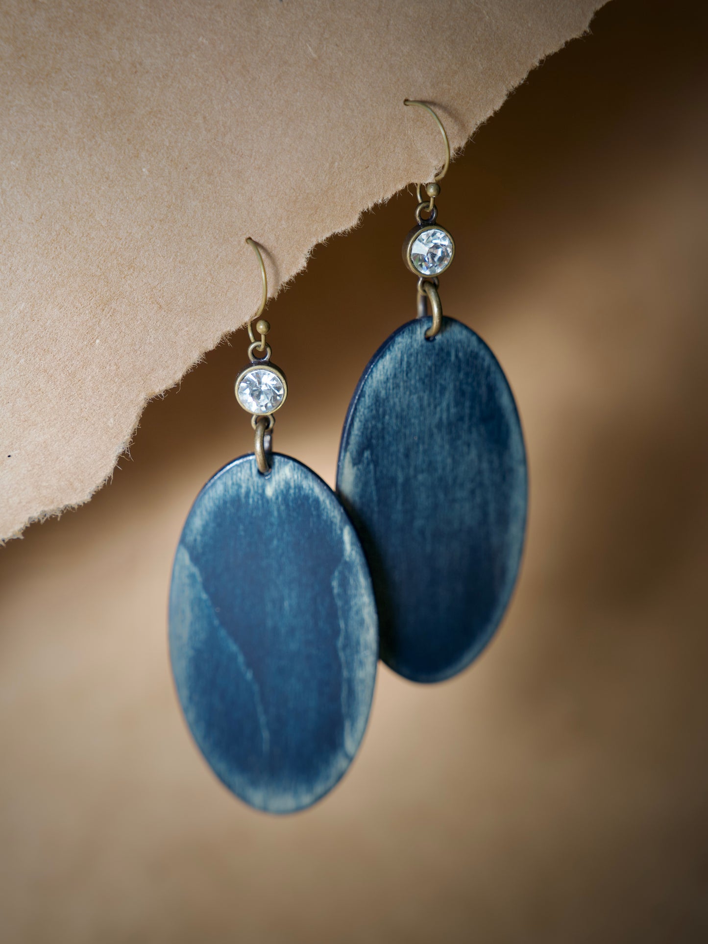 Large Denim Oval
