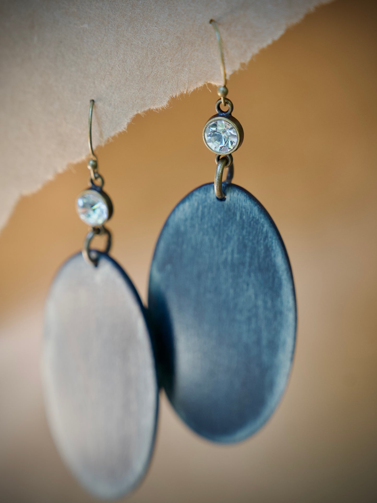 Large Denim Oval