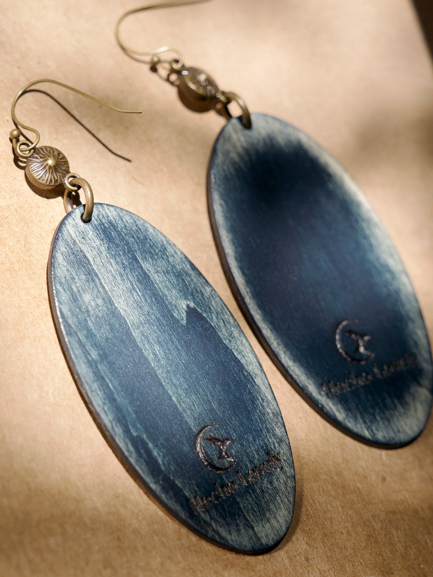 Large Denim Oval