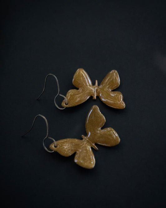 Antique Brown Glittery Sage Magnolia