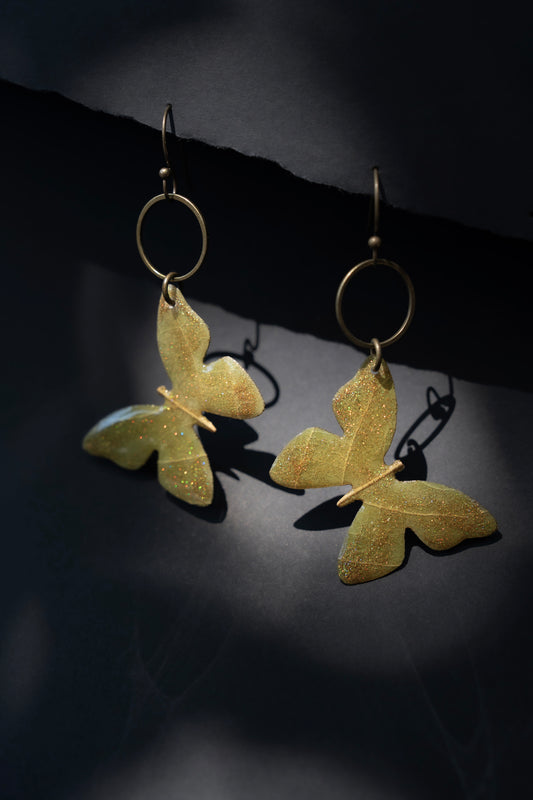 Green & Glitter  Butterfly