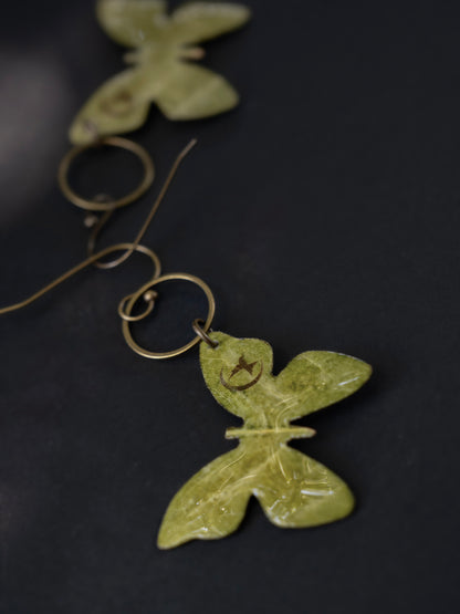 Green & Glitter  Butterfly