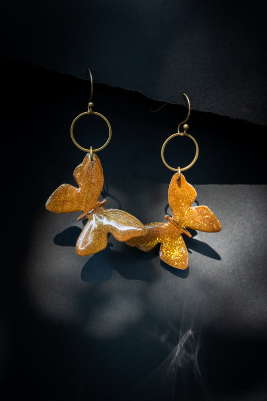 Bronzey & Glittery Butterfly