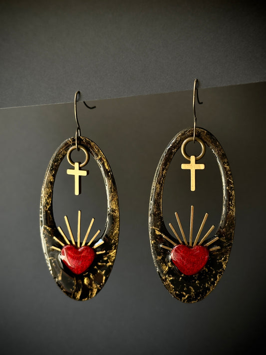 Sagrado Corazón- Brass Flames