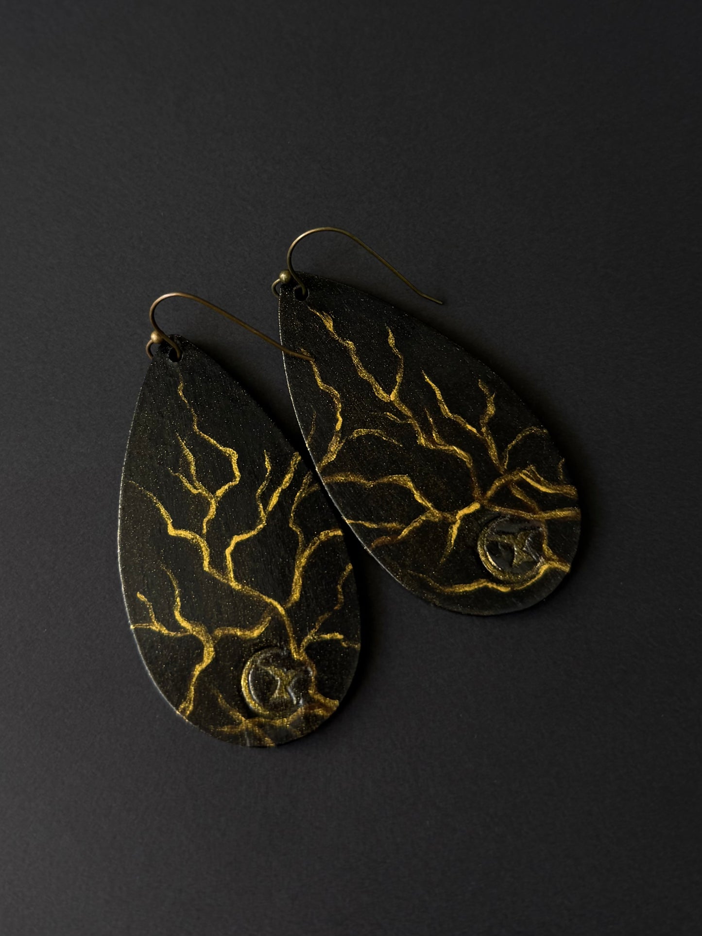 Birds Perched on Gold Branches